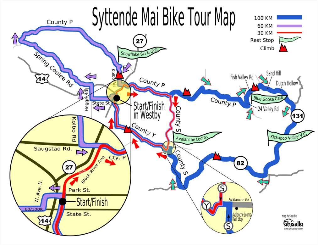 Syttende Mail Map