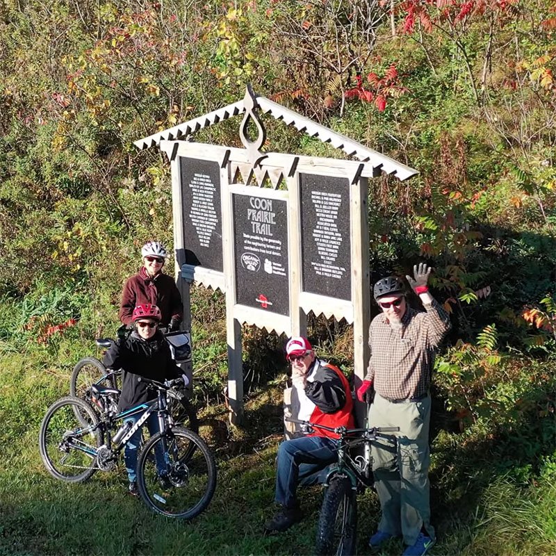 Coon prarie trail users