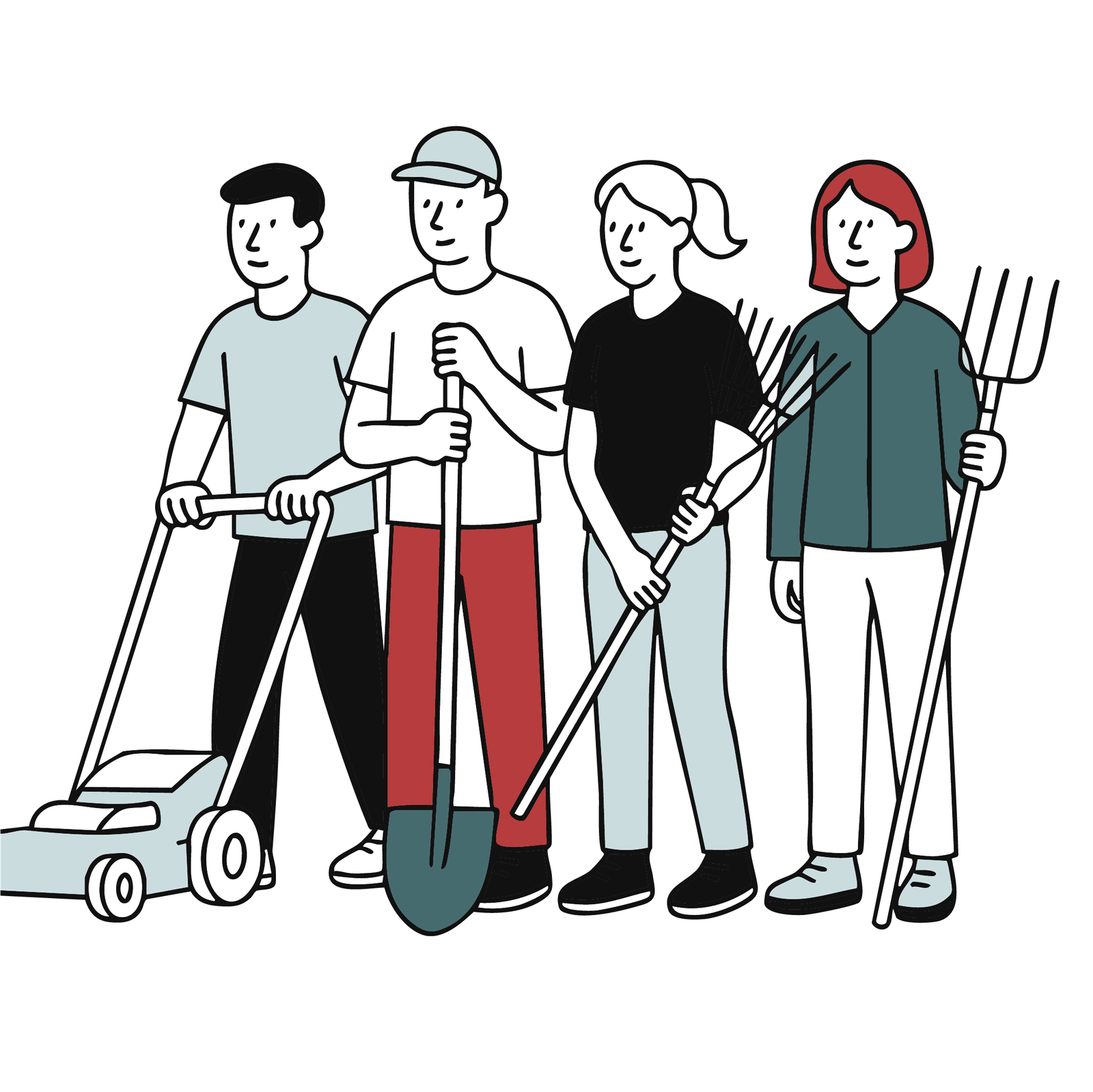 Volunteer page icons Teamwork